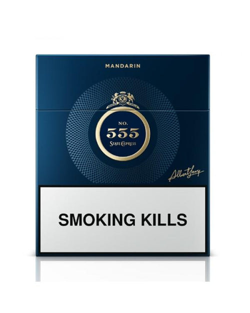 555 Mandarin International cigarette box