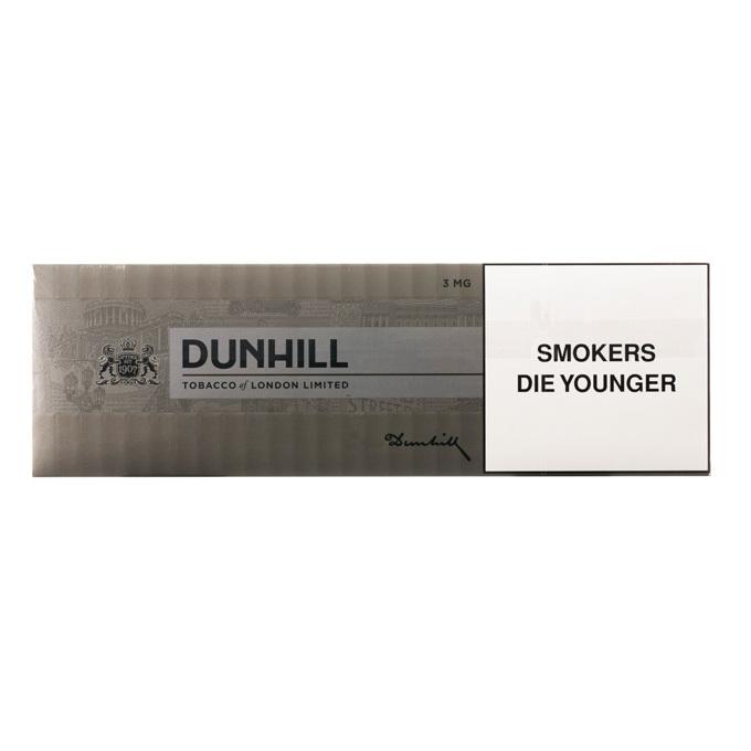 Dunhill Silver Flow Filter 3mg Cigarette carton