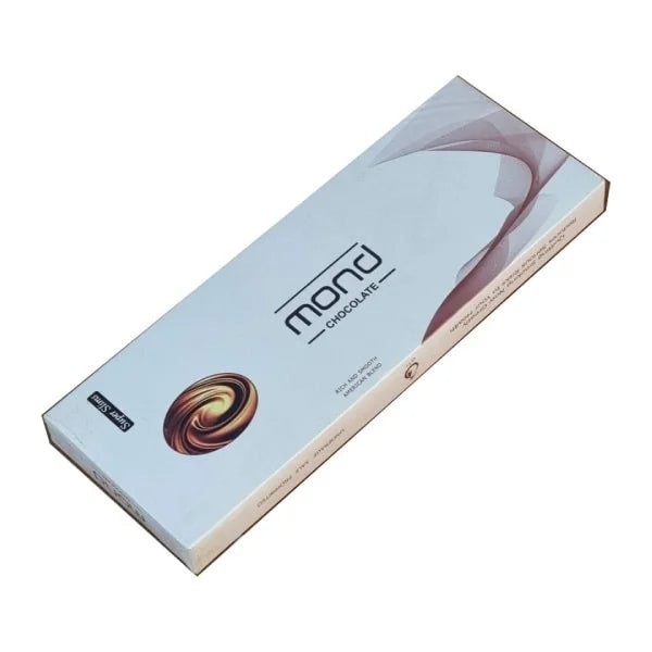 Box of Mond Chocolate cigarettes on a white background