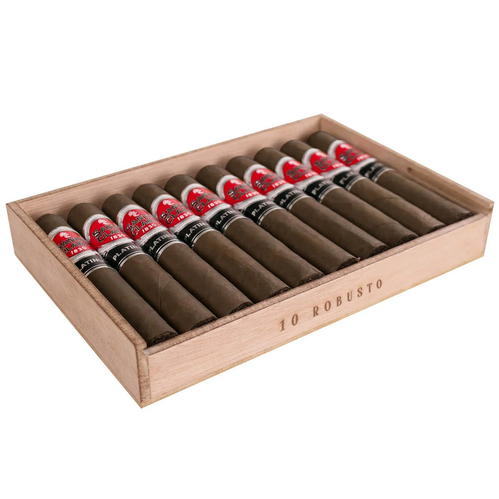 Box of Santa clara 1830 Robusto cigars with visible branding on a white background