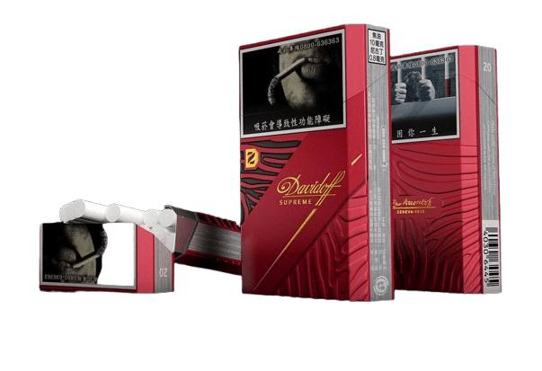 Red Davidoff Supreme Cigarette pack