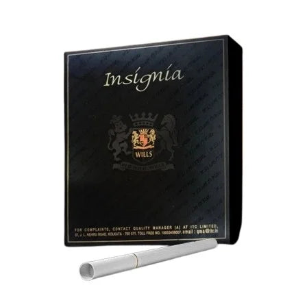 Insignia Wills cigarette pack with a single cigarette on a white background