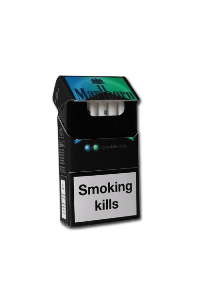 Marlboro Double Ice Cigarette Opened Pack