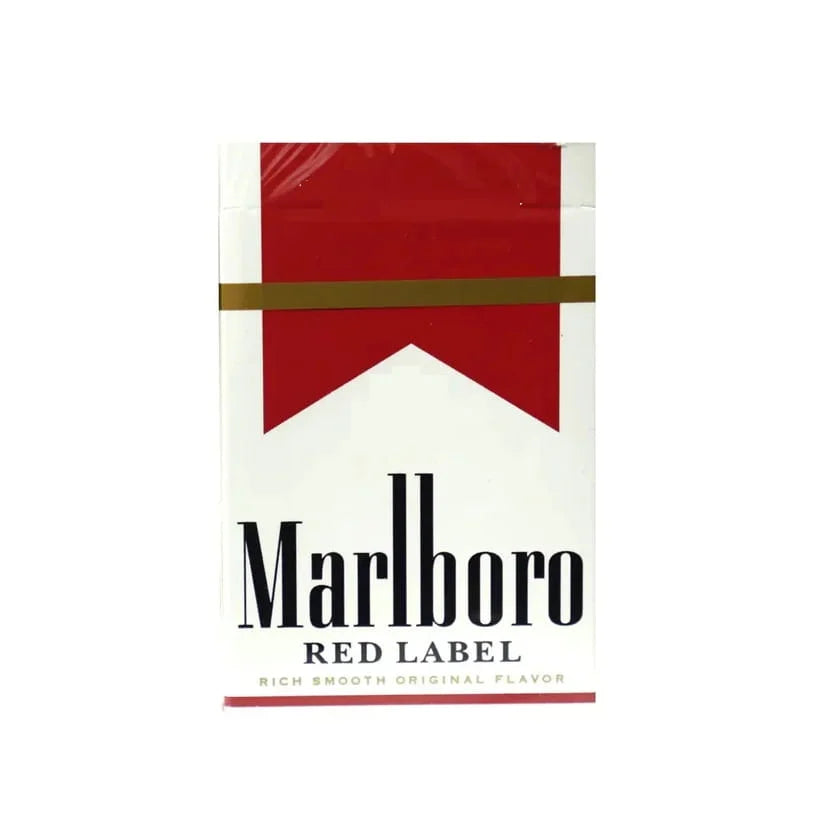 Marlboro Red Label cigarette pack on a white background