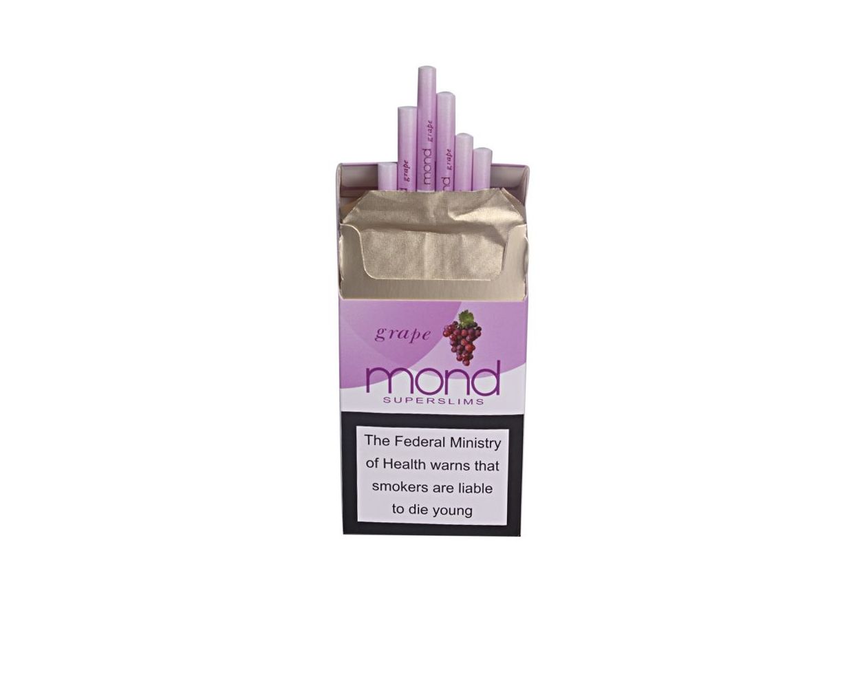 mond grape cigarette open box