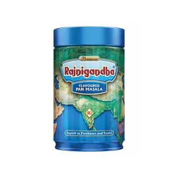 rajnigandha pan masala tin