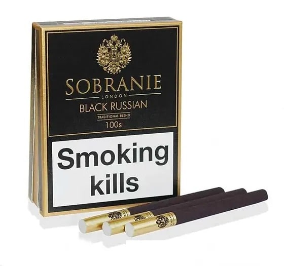 Sobranie Black Russian cigarettes pack