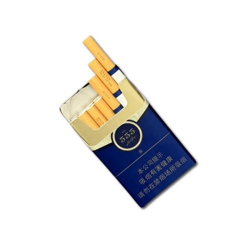 state express 555 gold opened cigarette pack